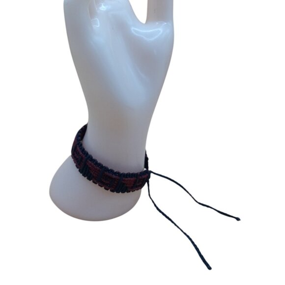 Handmade Bracelet for Women Woven Macrame Thread - Picture 3 of 7